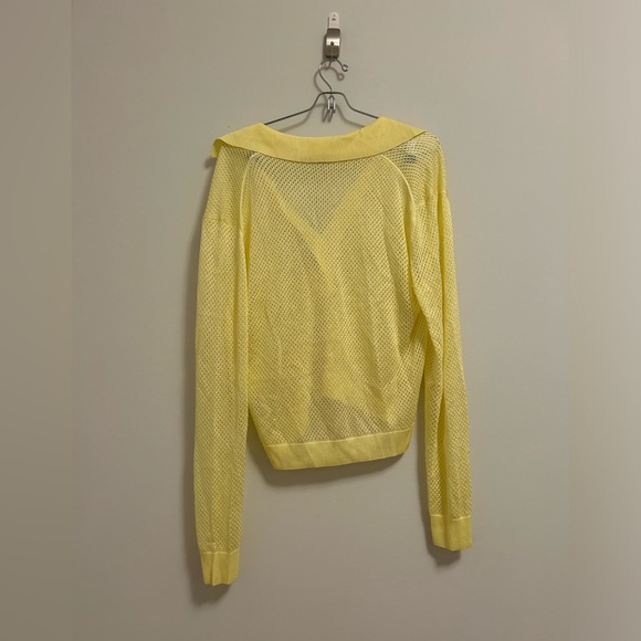 Tibi NWT Mesh Pullover Sweater in Citron size Medium (M) - Picture 7 of 7